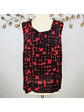 DKNY Sheer Silk Top Size M